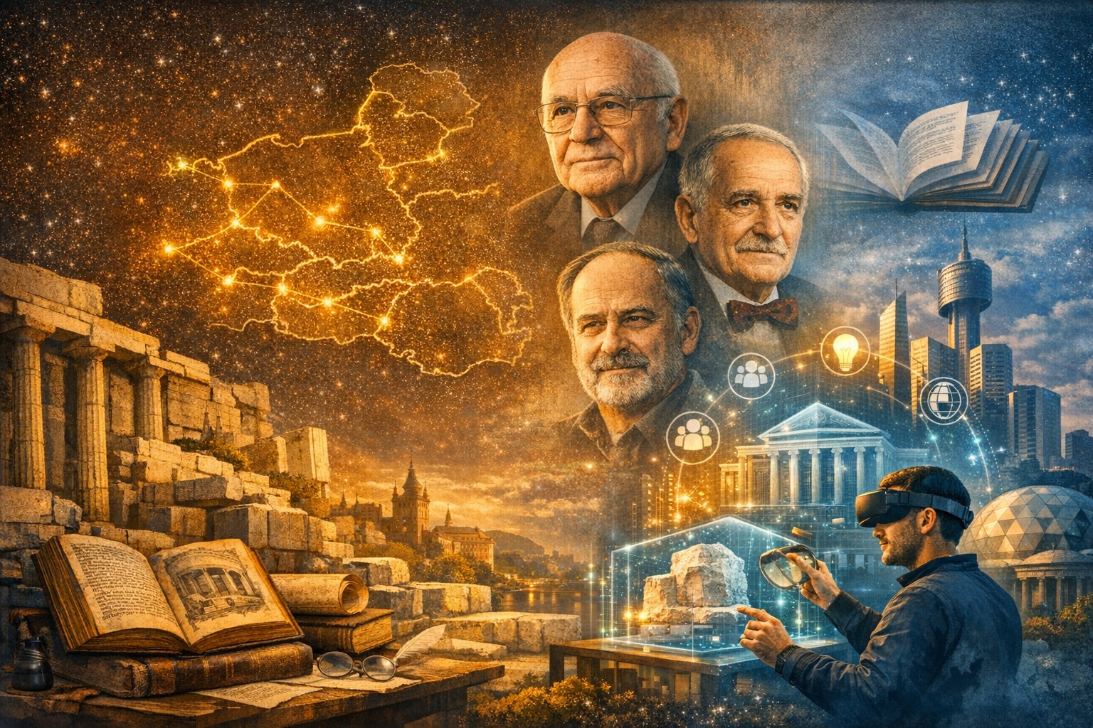 Illustration of Historical Connections in the Balkans